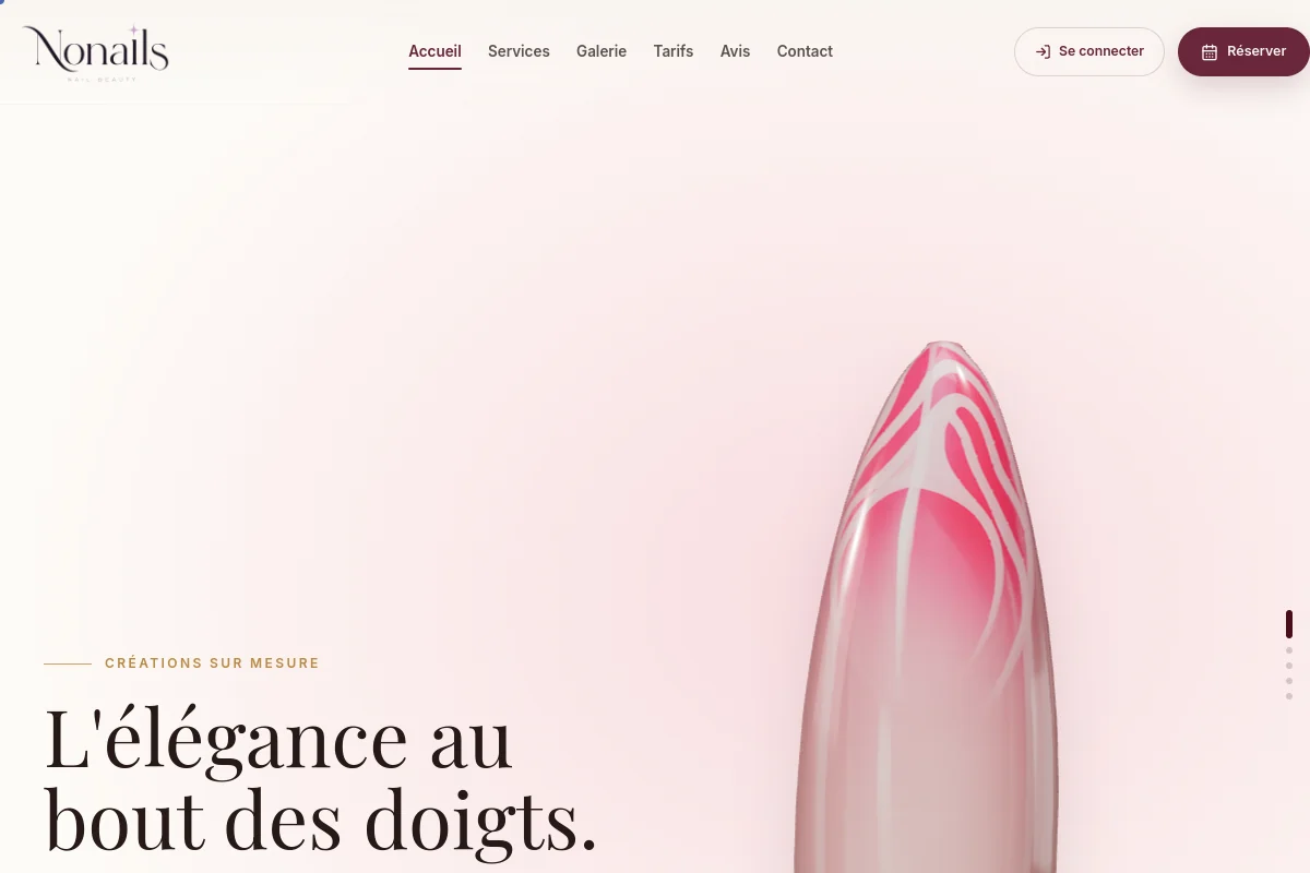 Capture du projet Nonails